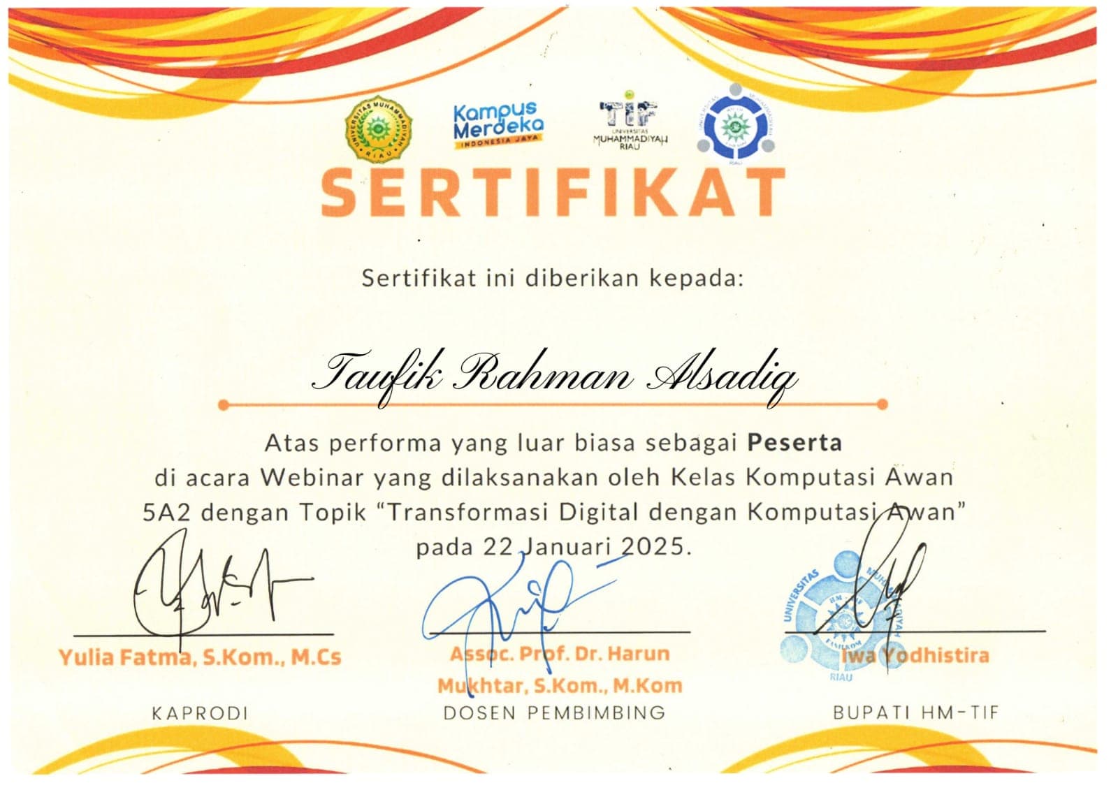 Cloud Computing Certificate
