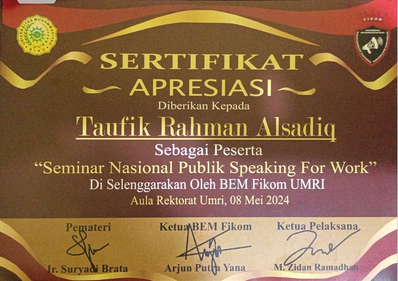 Seminar Nasional Public Speaking For Work